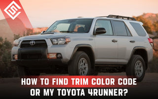 How To Find Trim Color Code For My Toyota 4Runner?