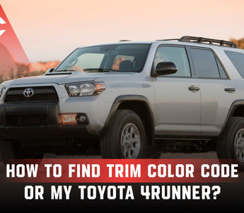 How To Find Trim Color Code For My Toyota 4Runner?