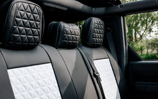 Seat Cover Solutions black and white rear seat covers