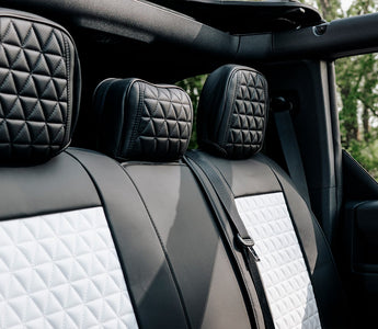 Seat Cover Solutions black and white rear seat covers