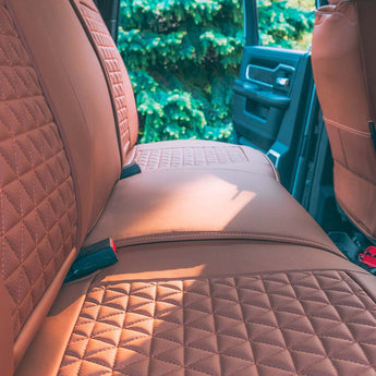 Back - Luxury Seat Covers - Brown