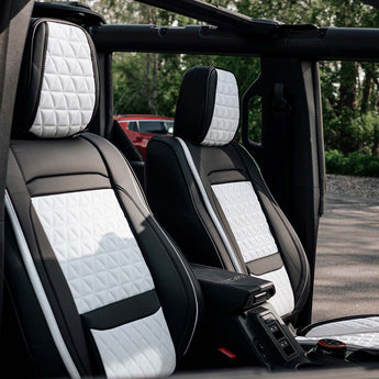 Luxury Seat Covers - Black & White