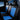 Back - Luxury Seat Covers - Black & Blue