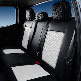 Back - Luxury Seat Covers - Black & White