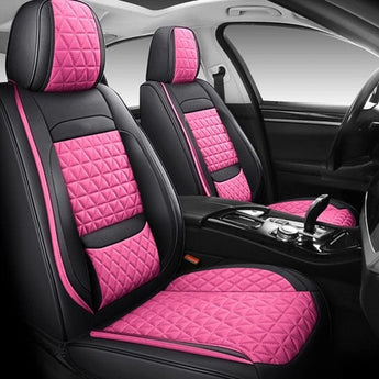 Luxury Seat Covers - Black & Pink